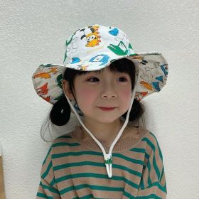 Children's Cotton Summer Sun Protection Hat (Option: Albino Alligator Head-52 Head Circumference)
