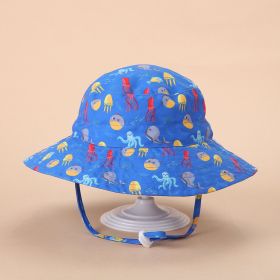 European And American Sun Protection Cute Beach Sun Hat (Option: Octopus-Head Circumference 44or46cm)