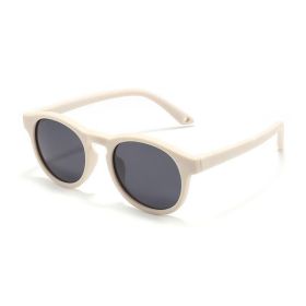 Cute Baby Sunglasses Outdoor Silicone Sunglasses (Option: Beige-TAC)