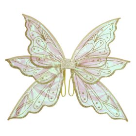 Holiday Party Performance Props Butterfly Fairy Wings (Option: Golden Gilding Pink-Children And Adults)