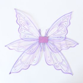 Holiday Party Performance Props Butterfly Fairy Wings (Option: Purple-Children And Adults)