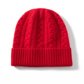Children's Cashmere Hat Winter Thickening (Option: Big Red-Average Size)