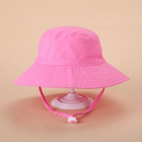 European And American Sun Protection Cute Beach Sun Hat (Option: Pink-Head Circumference 50or54cm)