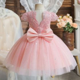 Girls' Fashion Umbrella Princess Dress (Option: Pink-150cm)