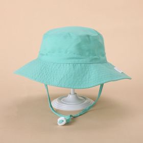 European And American Sun Protection Cute Beach Sun Hat (Option: Blue Green-Head Circumference 46or50cm)