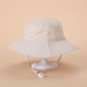 European And American Sun Protection Cute Beach Sun Hat (Option: Beige-Head Circumference 46or50cm)