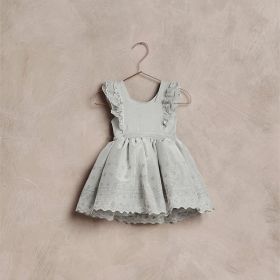 Lace Lace Yarn Yarn Vest Dress Solid Color (Option: Bean Green-120cm)