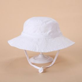 European And American Sun Protection Cute Beach Sun Hat (Option: White-Head Circumference 50or54cm)